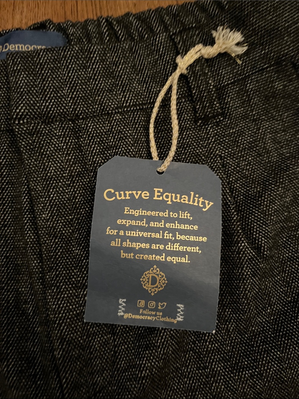 NWT Democracy “Ab” Solution Ultra Skyrise Round Up Barrel Pants - Picture 6 of 11